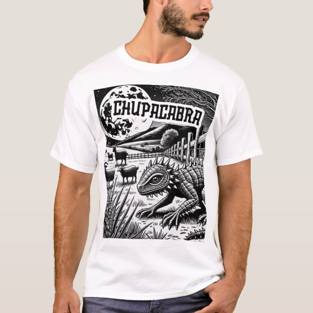 Cryptid Conspiracy - Chupacabra T Shirt (Framsida)