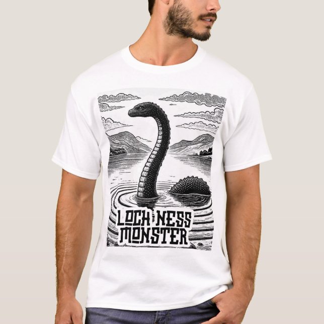 Cryptid Conspiracy - Loch Ness Monster T Shirt (Framsida)