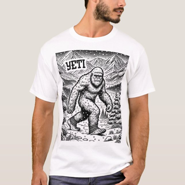 Cryptid Conspiracy - Yeti T Shirt (Framsida)