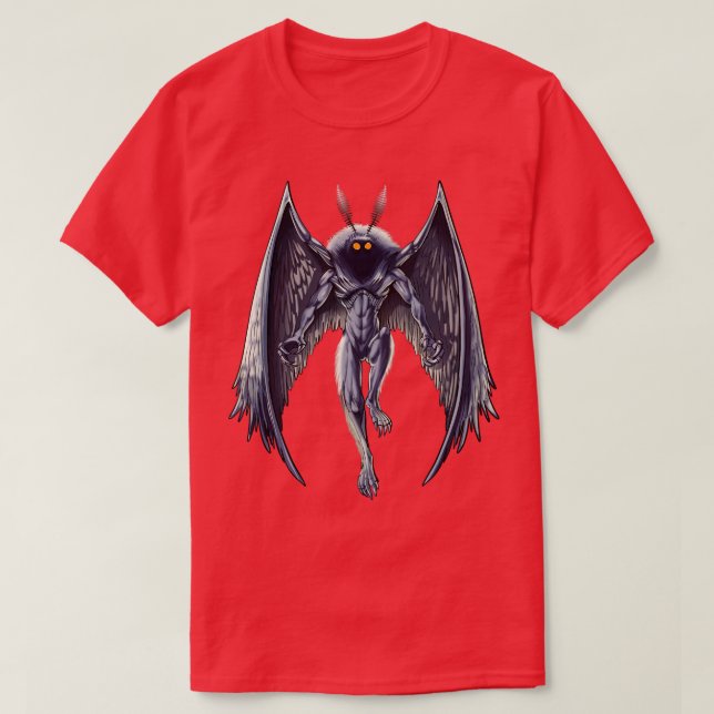 Cryptid Creature Mothman T Shirt (Design framsida)