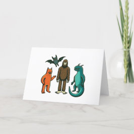 Cryptid Friends: Baby Bodykosti One-sie w/ Bigfoot Tack Kort