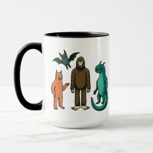 Cryptid Friends: Bigfoot, Chupacabra osv. Mugg