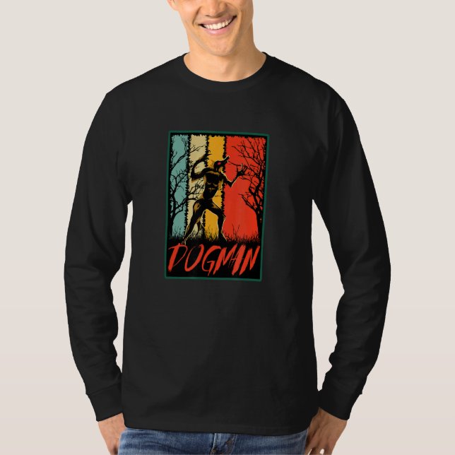 Cryptid Home of the Michigan Dogman T Shirt (Framsida)