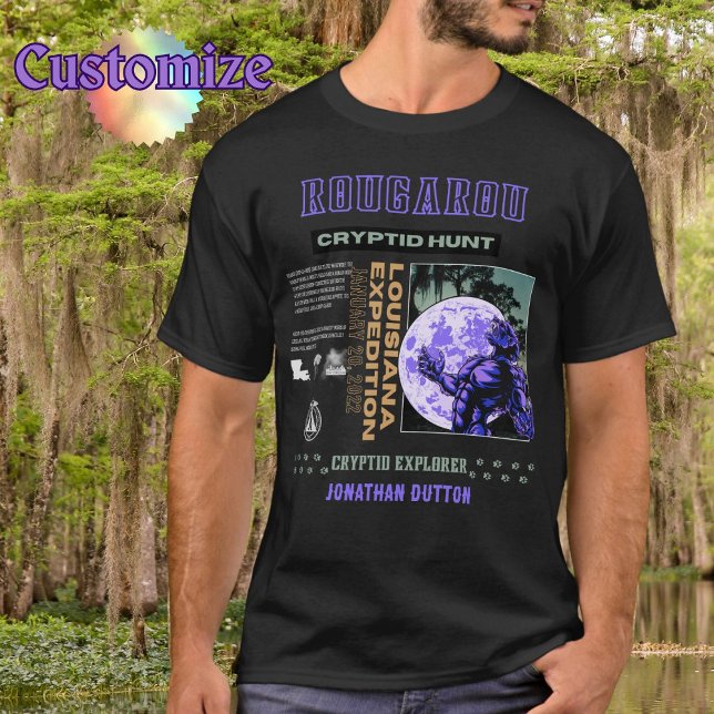 Cryptid Rougarou Louisiana T Shirt (Skapare uppladdad)