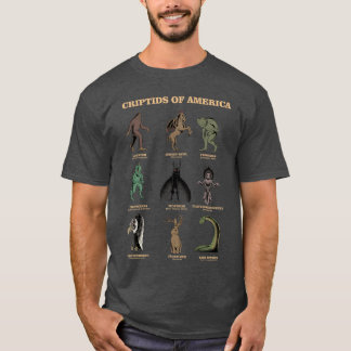 Cryptid Shirt Monster of America Educational Crypt T