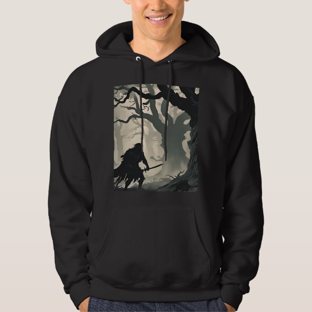 Cryptidas skog hoodie (Framsida)