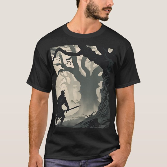 Cryptidas skog t shirt (Framsida)