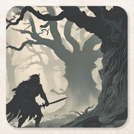 Cryptidas skog underlägg papper kvadrat