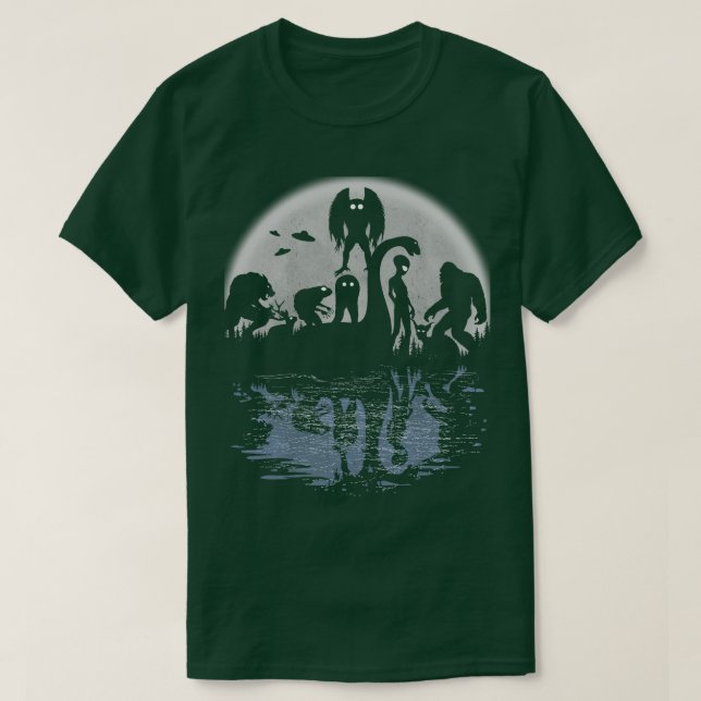 Cryptidkräkningar med Måne T Shirt (Design framsida)