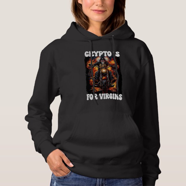 Crypto är for Virgins Cringe Skeleton T Shirt (Framsida)