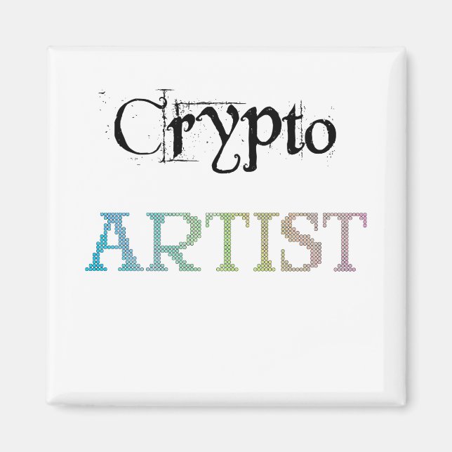 Crypto Artist Light Magnet (Framsidan)