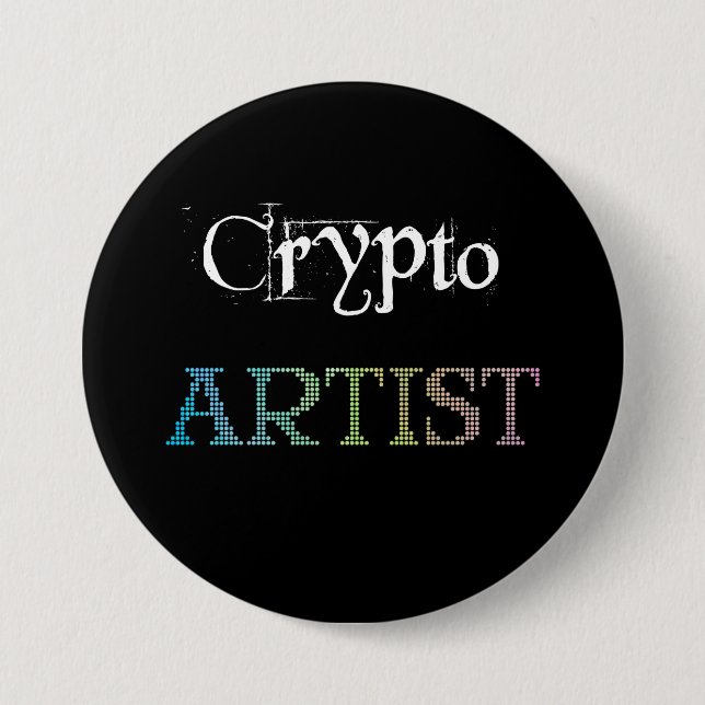 Crypto Artist Mörk Knapp (Framsida)