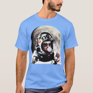 Crypto Astronaut Moona Lisa glitch-estetik T Shirt