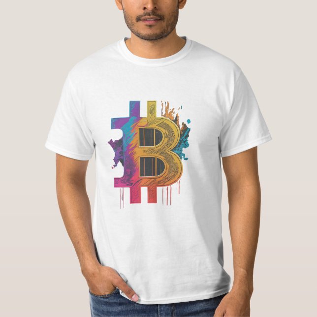 Crypto Believer: Bitcoin*** T Shirt (Framsida)
