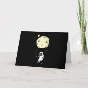 Crypto Bitcoin Astronaut schaukelt am Mond Kort
