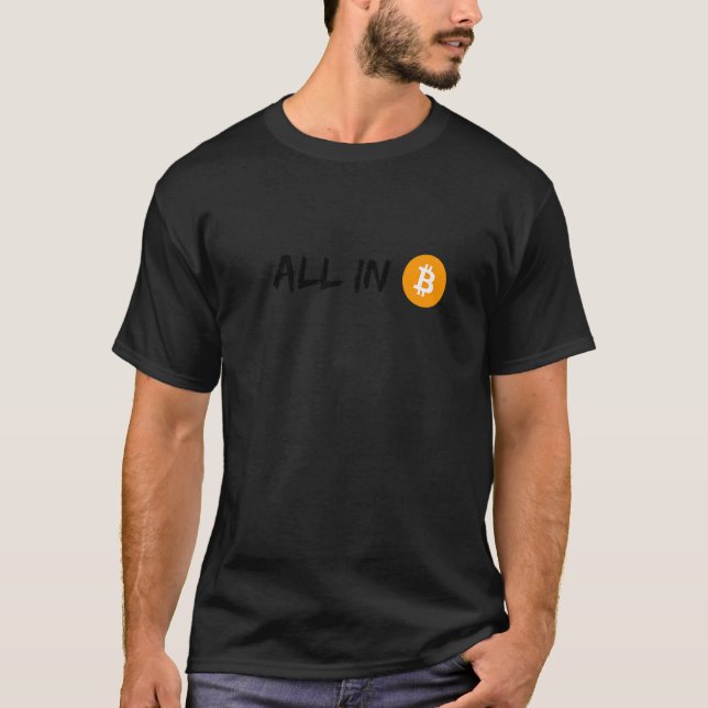 Crypto Bitcoin Blockchain Cryptocurrency Roligt T Shirt (Framsida)