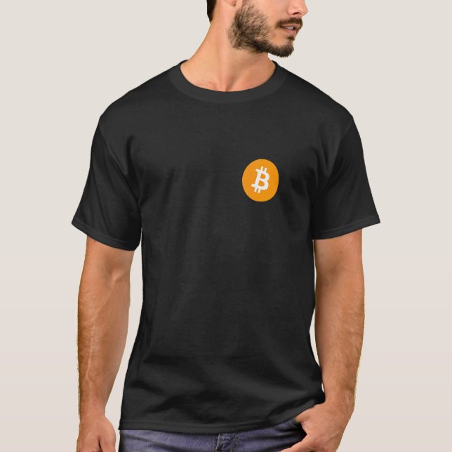 Crypto Bitcoin Blockchain Cryptocurrency Roligt T Shirt (Framsida)