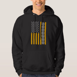 Crypto Bitcoin Cryptocurrency Blockchain Hodl-Flag Hoodie