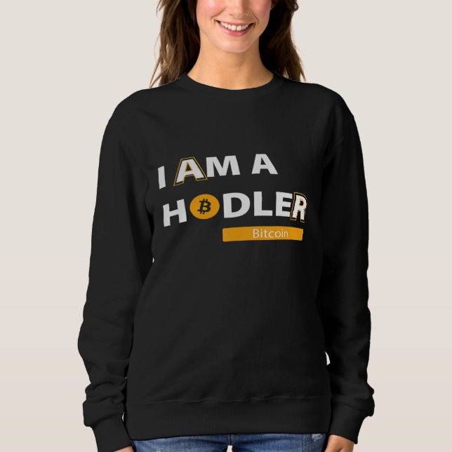 Crypto Bitcoin Currency Im A Holder T Shirt (Framsida)