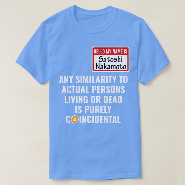 Crypto Bitcoin Funny Halloween Satoshi Nakamoto HO T Shirt (Design framsida)