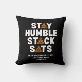 Crypto Bitcoin Investor STAY HUMBLE STACK SATS Kudde