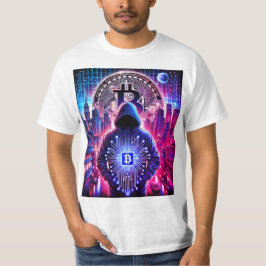 Crypto/Bitcoin Stealth T-Shirt Blue Lila