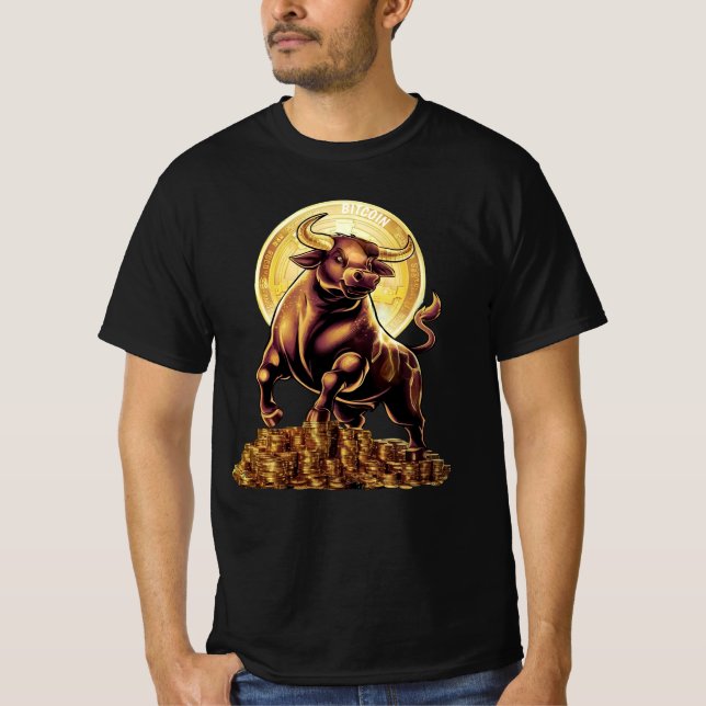 Crypto Bull T Shirt (Framsida)