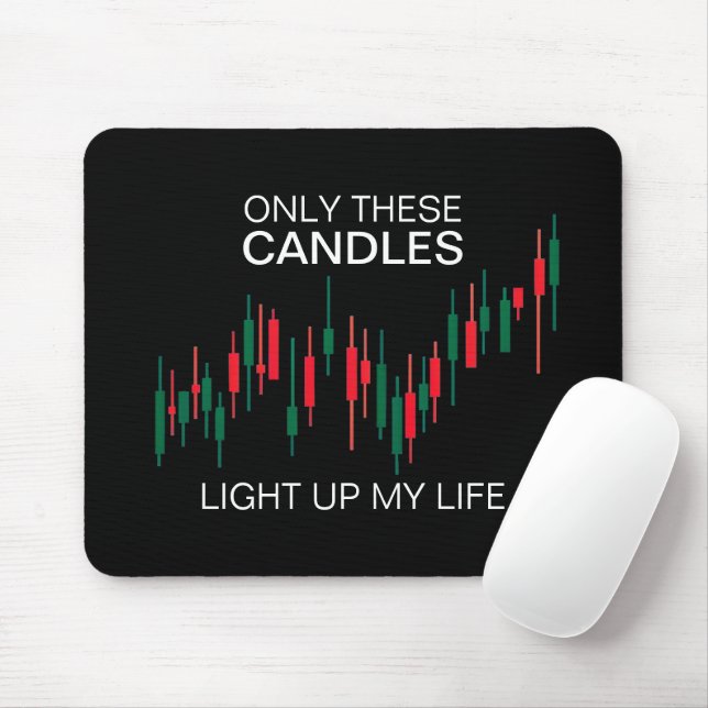 Crypto Candlesticks Personlig Musmatta (Med mus)