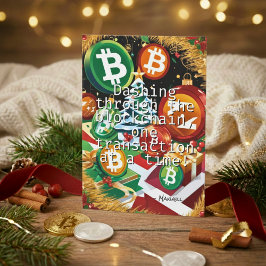 Crypto Cheer Firar Julhelgen Julkort