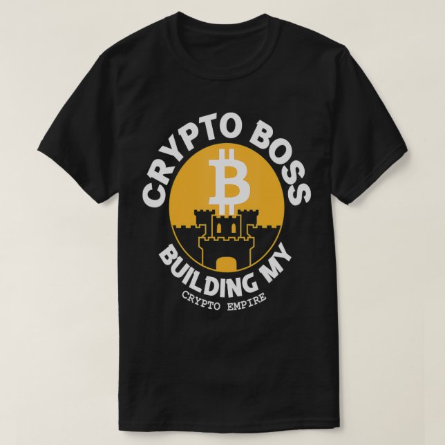Crypto Chef Bygger mitt krypto Empire Bitcoin Bloc T Shirt (Design framsida)