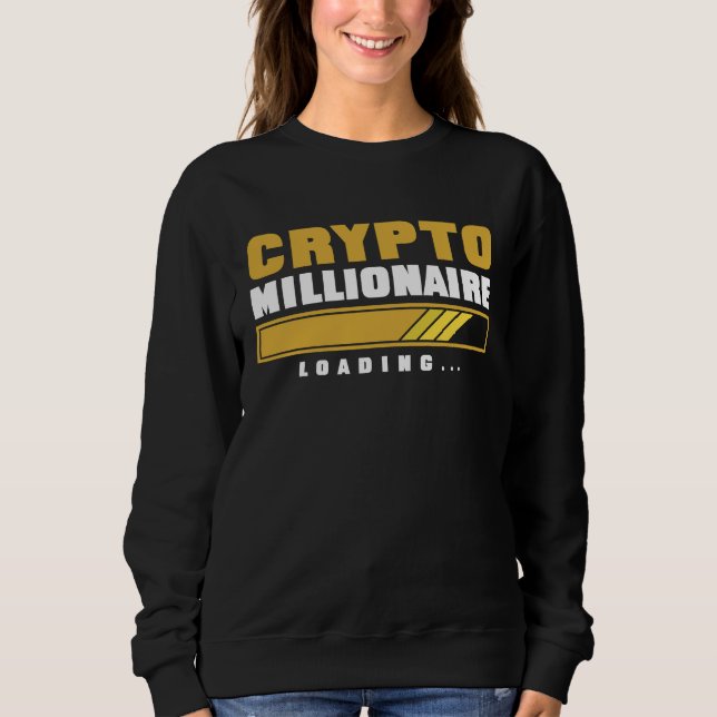 Crypto  Crypto Miljonär Laddar T Shirt (Framsida)