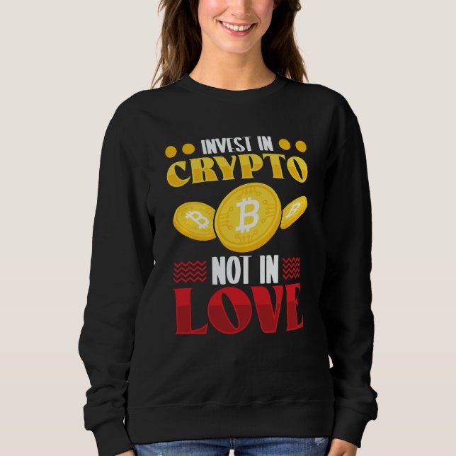 Crypto Cryptocurrency Blockchain Trader Finance T Shirt (Framsida)