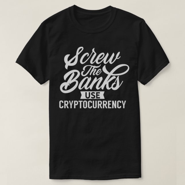 Crypto Currency Blockchain Cryptos Cryptocurrency T Shirt (Design framsida)