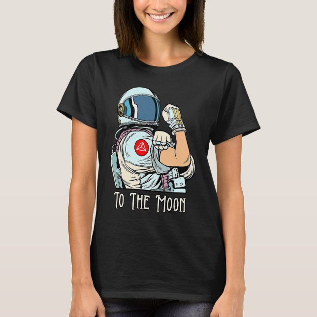 Crypto Currency Talk Link Roligt Tron TRX Vi kan g T Shirt (Framsida)