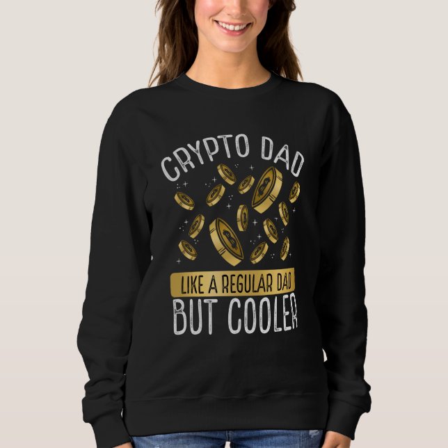 Crypto Dad Cryptocurrency Blockchain Trader Best D T Shirt (Framsida)