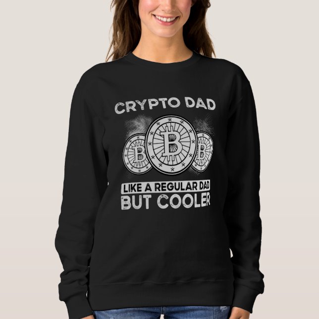 Crypto Dad Cryptocurrency Blockchain Trader Best D T Shirt (Framsida)