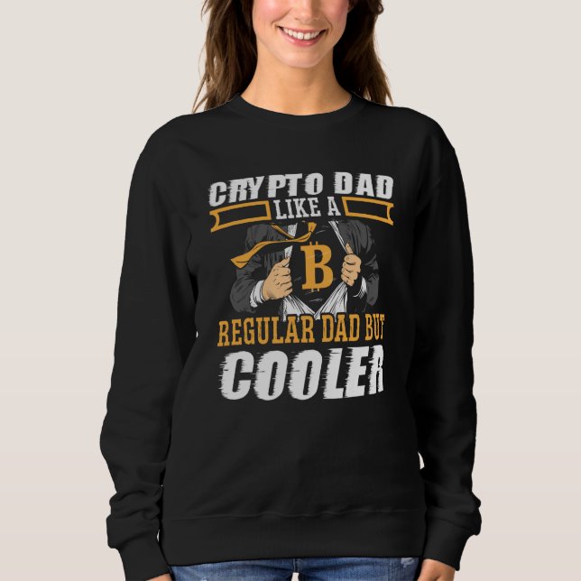 Crypto Dad Cryptocurrency Blockchain Trader Best D T Shirt (Framsida)