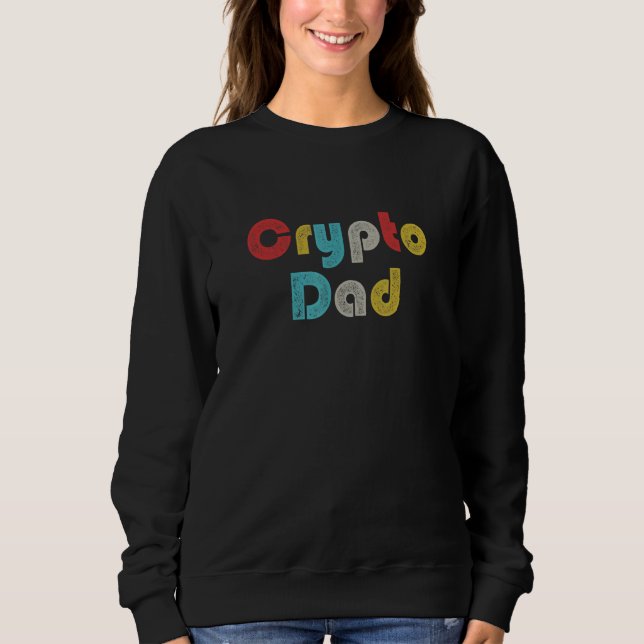 Crypto Dad Hodl Blockchain Cryptocurrency T Shirt (Framsida)