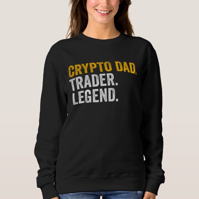Crypto Dad Trader Legend T Shirt (Framsida)
