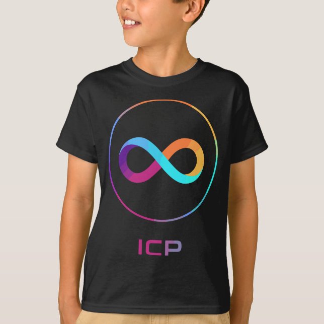 Crypto DFINITY Internet Computer Cryptocurrenc T Shirt (Framsida)