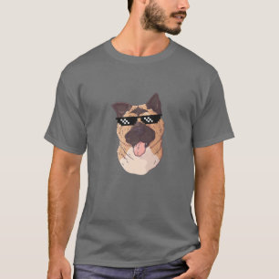 Crypto Doge Akita Shib Mynt, som ligger i Måne T Shirt