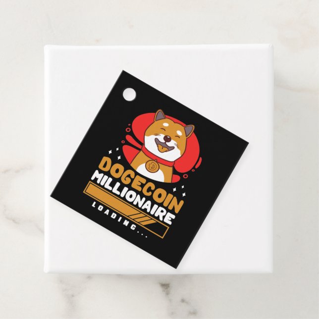 Crypto DogeCoin Miljonär Laddar Gåvor Etiketter (På plats)