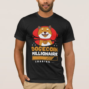 Crypto DogeCoin Miljonär Laddar T Shirt