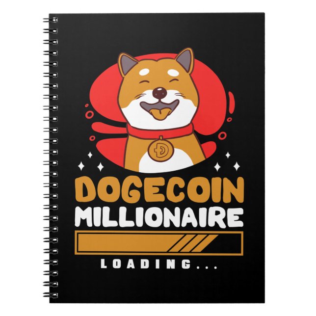 Crypto DogeCoin Millionaire Loading Anteckningsbok (Framsidan)