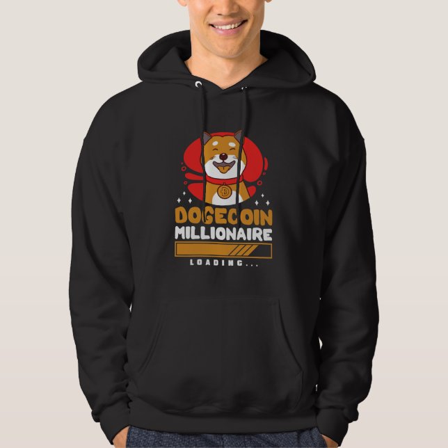 Crypto DogeCoin Millionaire Loading Hoodie (Framsida)