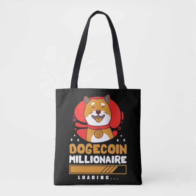 Crypto DogeCoin Millionaire Loading Tygkasse (Framsida)