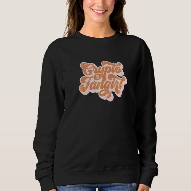 Crypto Fangirl Kryptovaluta Tjejer Som Köper Krypt T Shirt (Framsida)