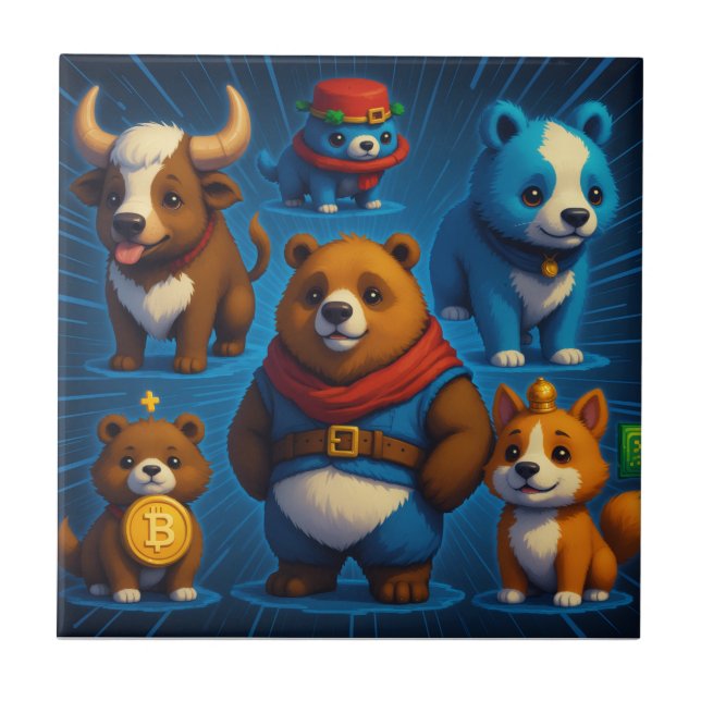Crypto Frens Kakelplatta (Framsidan)