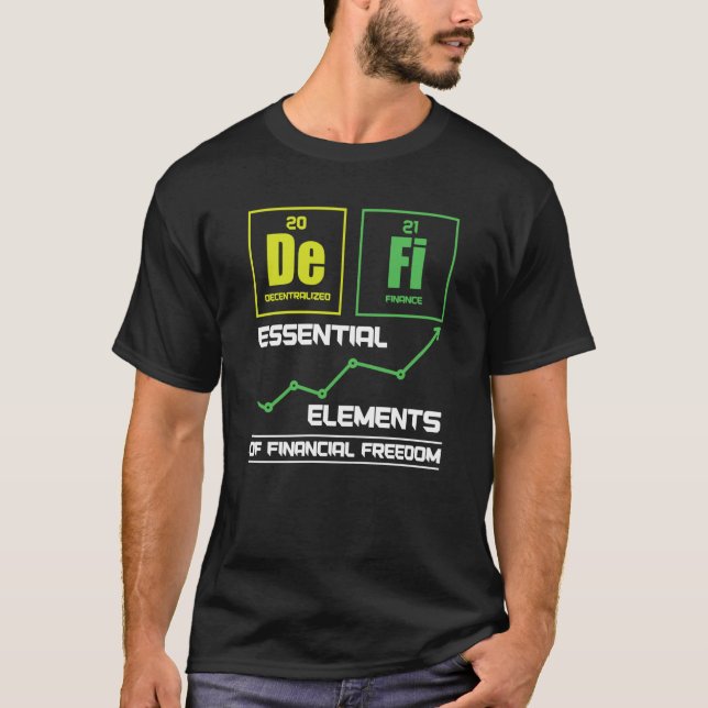Crypto-handlare Kryptovaluta Decentraliserad finan T Shirt (Framsida)