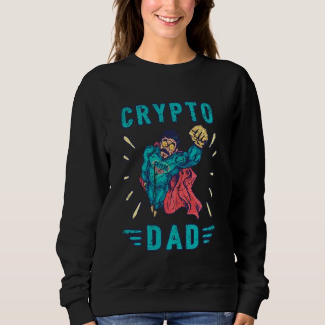 Crypto Hodl Pappa Bitcoin Coin Miner Funny Cryptoc T Shirt (Framsida)